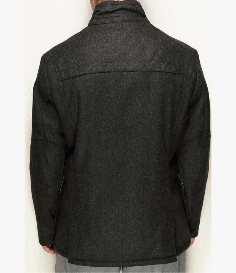Hugo Boss Tabox Anthracite Gray Wool Blend Field Jacket - Picture 3 of 15